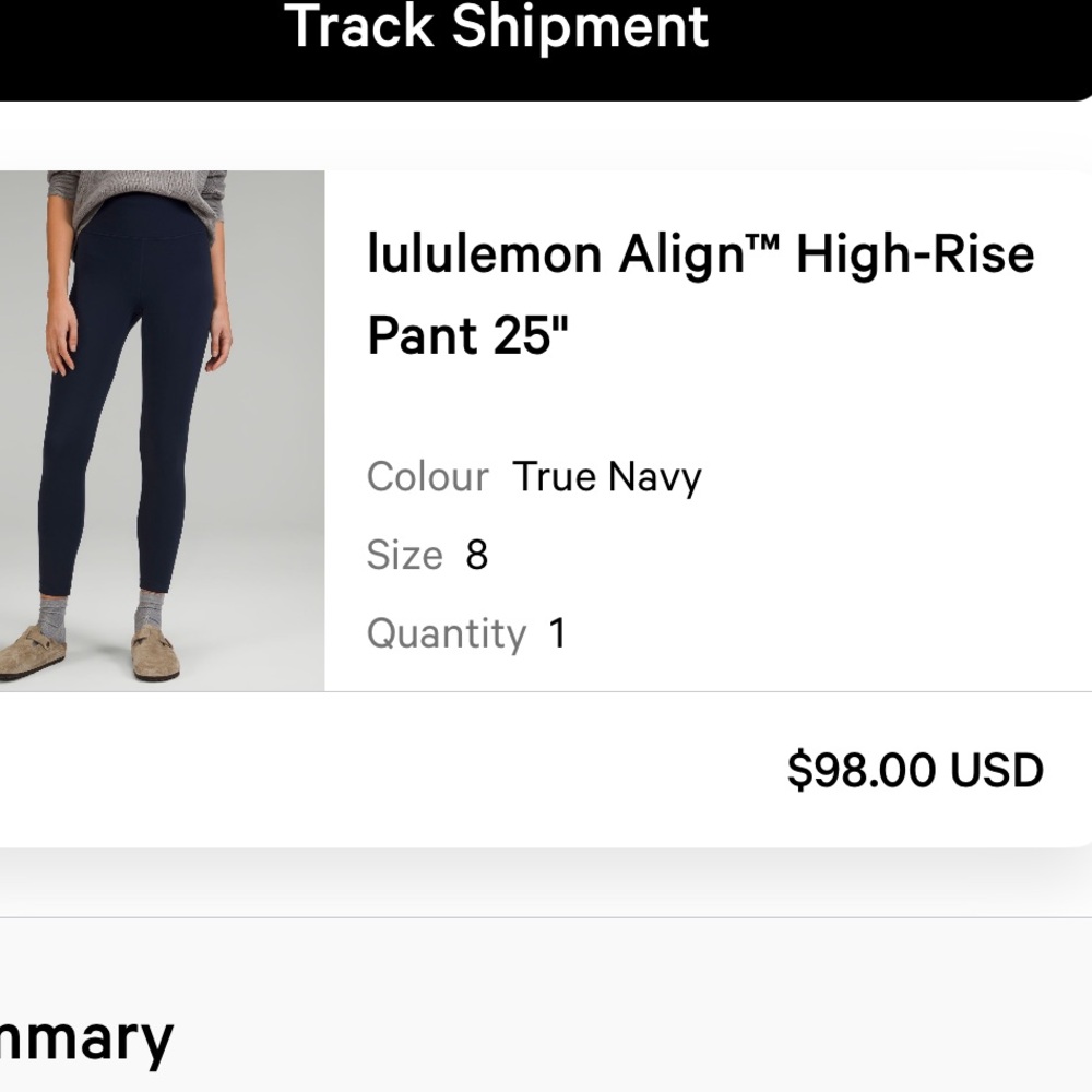 Lululemon Align High-Rise pants - GENTLY WORN, Smoke Free, Pet Free. True Navy